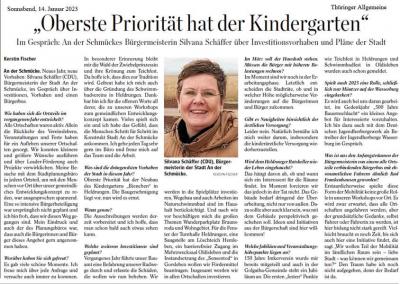 Die TA berichtet am 14.01.2023 in ihrer Ausgabe ( von Kerstin Fischer)